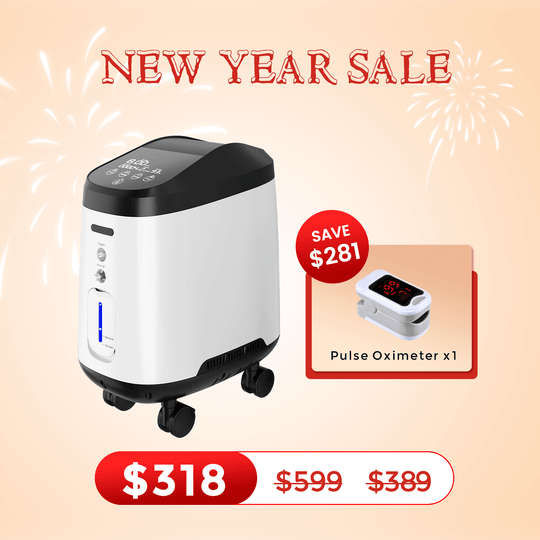 VARON Home Oxygen Concentrator With the Wheels 105W Pro Max