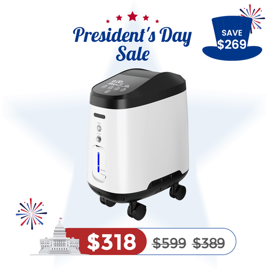 VARON Home Oxygen Concentrator With the Wheels 105W Pro Max