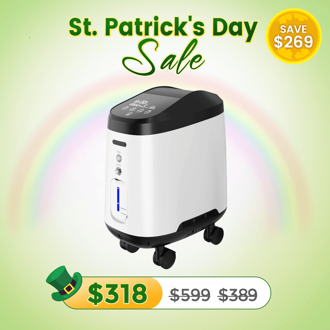 VARON Home Oxygen Concentrator With the Wheels 105W Pro Max