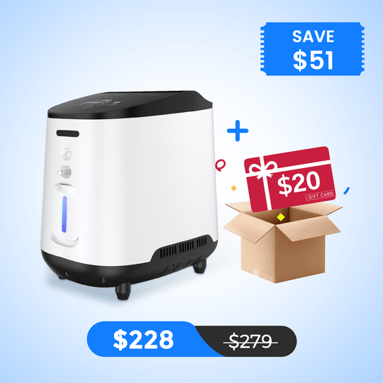 VARON 1-7L/min Adjustable Home Oxygen Concentrator 105W