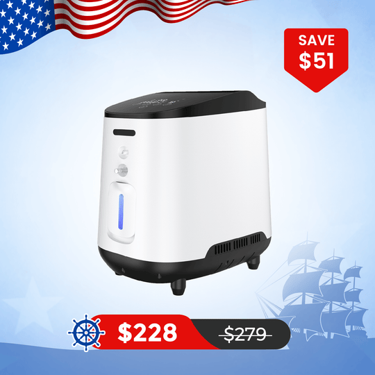 VARON 1-7L/min Adjustable Home Oxygen Concentrator 105W