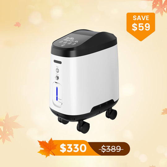 VARON Home Oxygen Concentrator With the Wheels 105W Pro Max