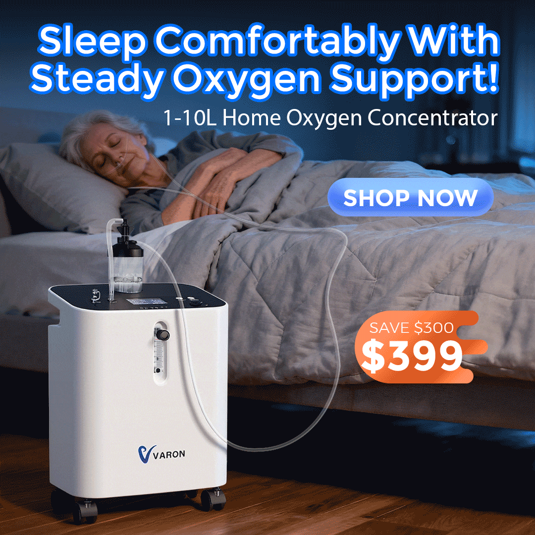 VARON Home Oxygen Concentrator With the Wheels Serene 3  WIth A Free Oximeter