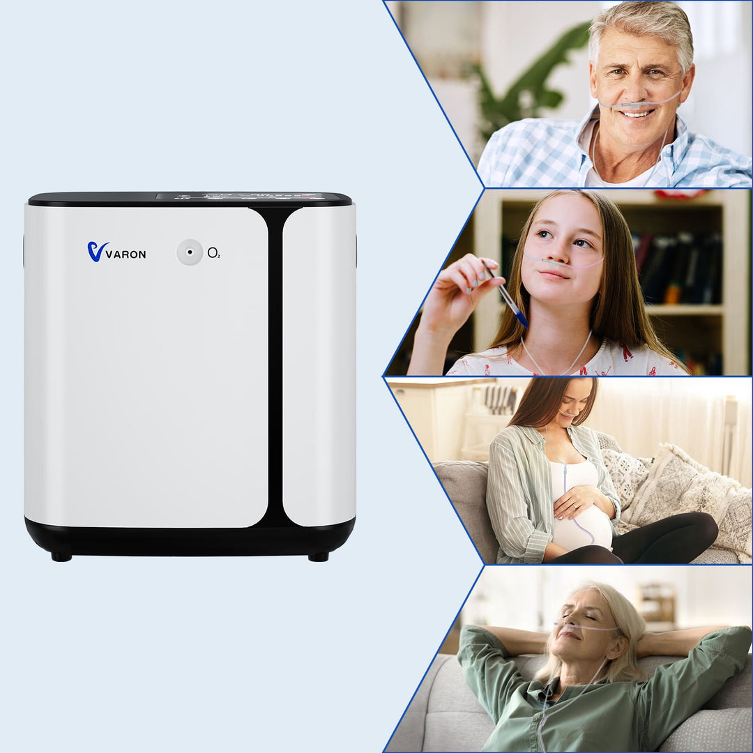 Varon Home Oxygen Concentrator 1-6L/min Continuous Flow NT-09 Low Noise and Only 9.3lbs