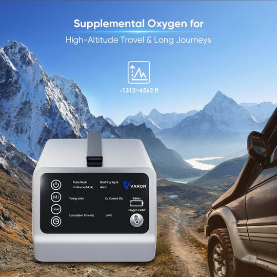 NEW ARRIVAL VARON Portable Oxygen Concentrator VT-1 for High Altitudes and Travel+ One 8 Cell Battery