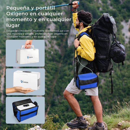 Concentrador Portátil de Oxígeno VARON 3 L/min NT-05
