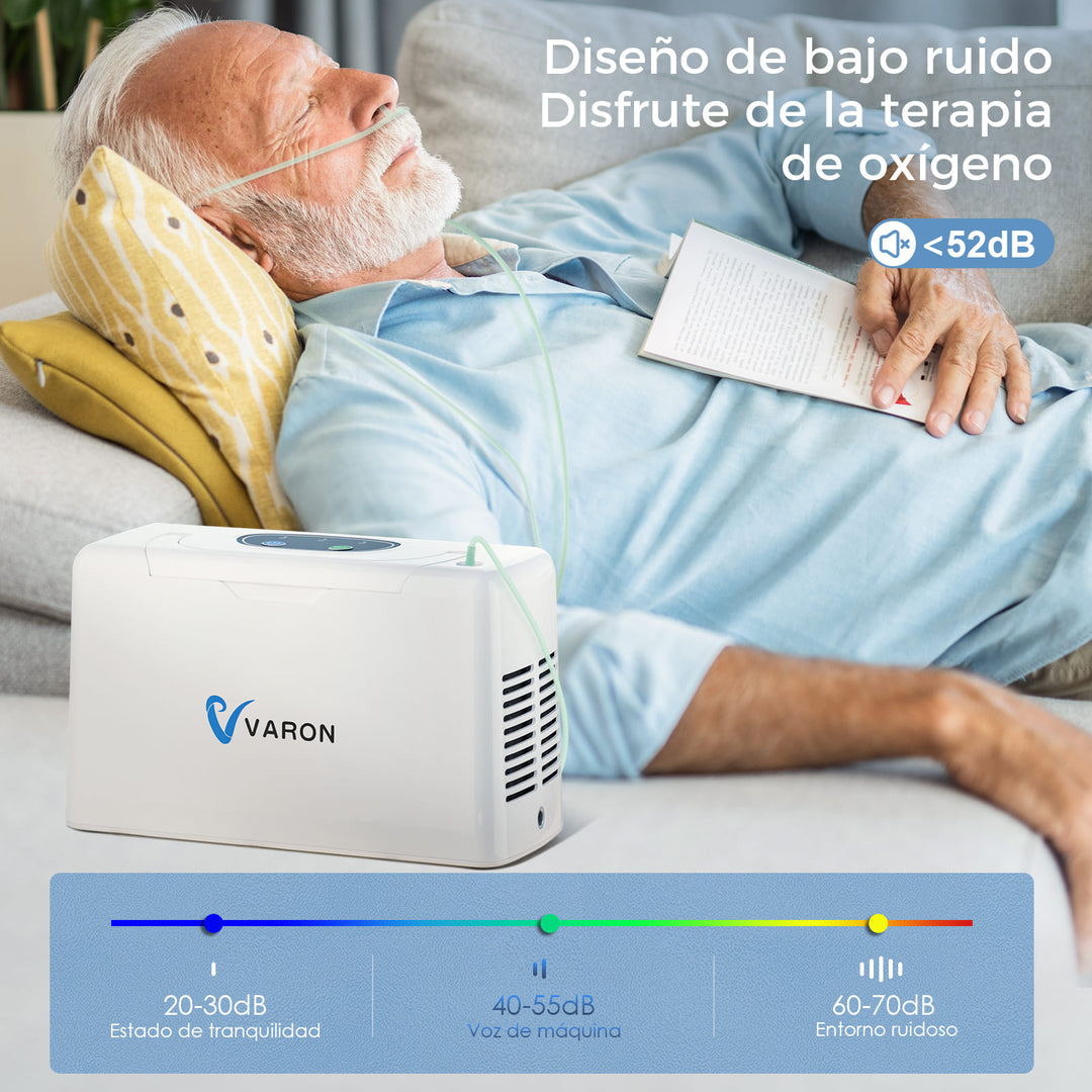 Concentrador Portátil de Oxígeno VARON 3 L/min NT-05