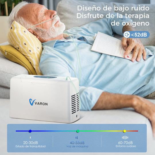 Concentrador Portátil de Oxígeno VARON 3 L/min NT-05