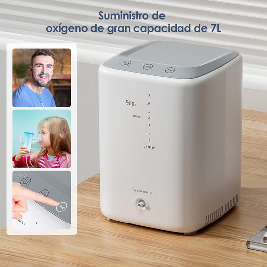 Concentrador de Oxígeno para el Hogar VARON NT-04 de 1-7 L/min
