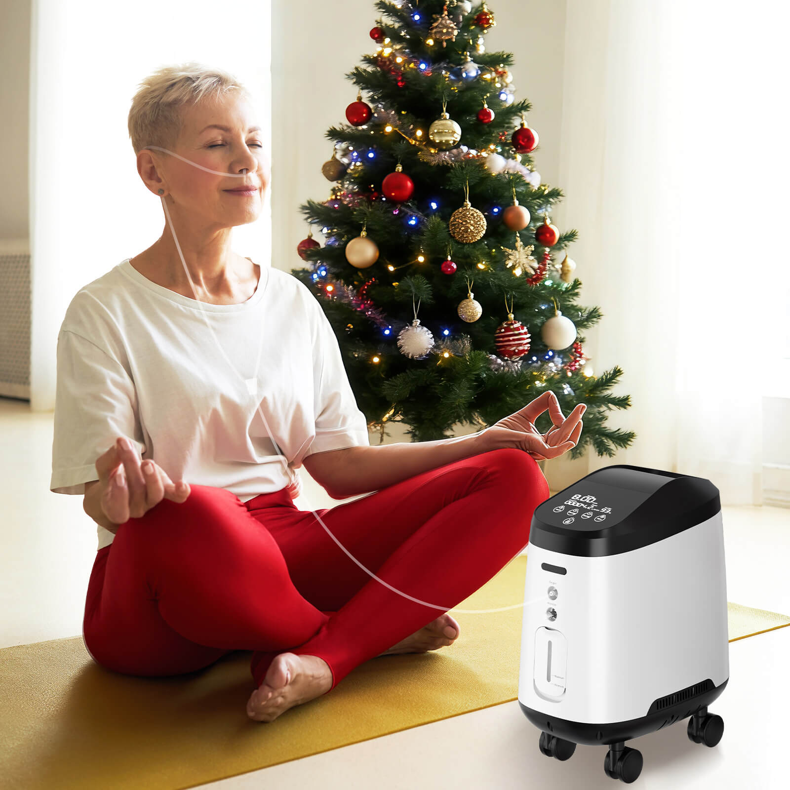 VARON Home Oxygen Concentrator With the Wheels 105W Pro Max