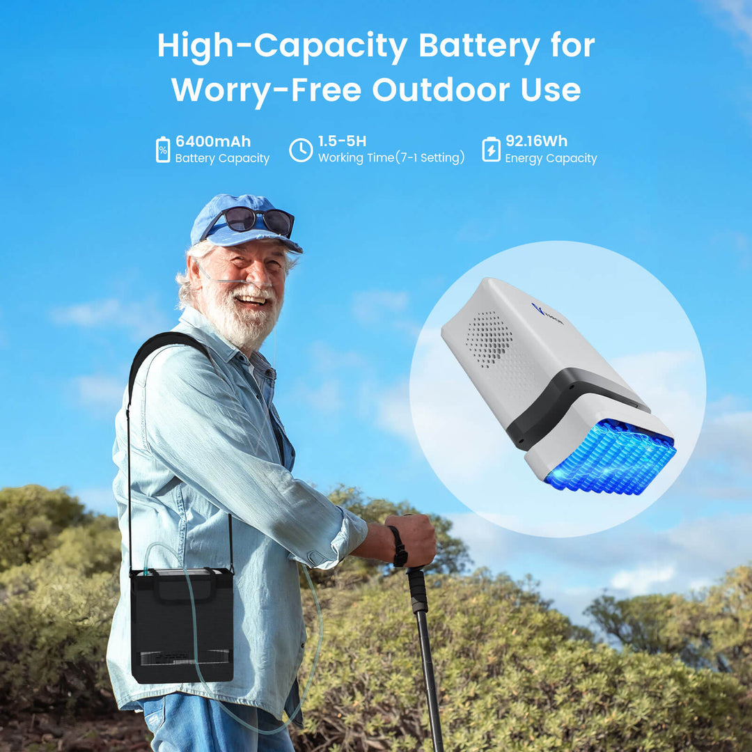 VARON Portable Oxygen Concentrator 1-7 L/min VP-08 Lite