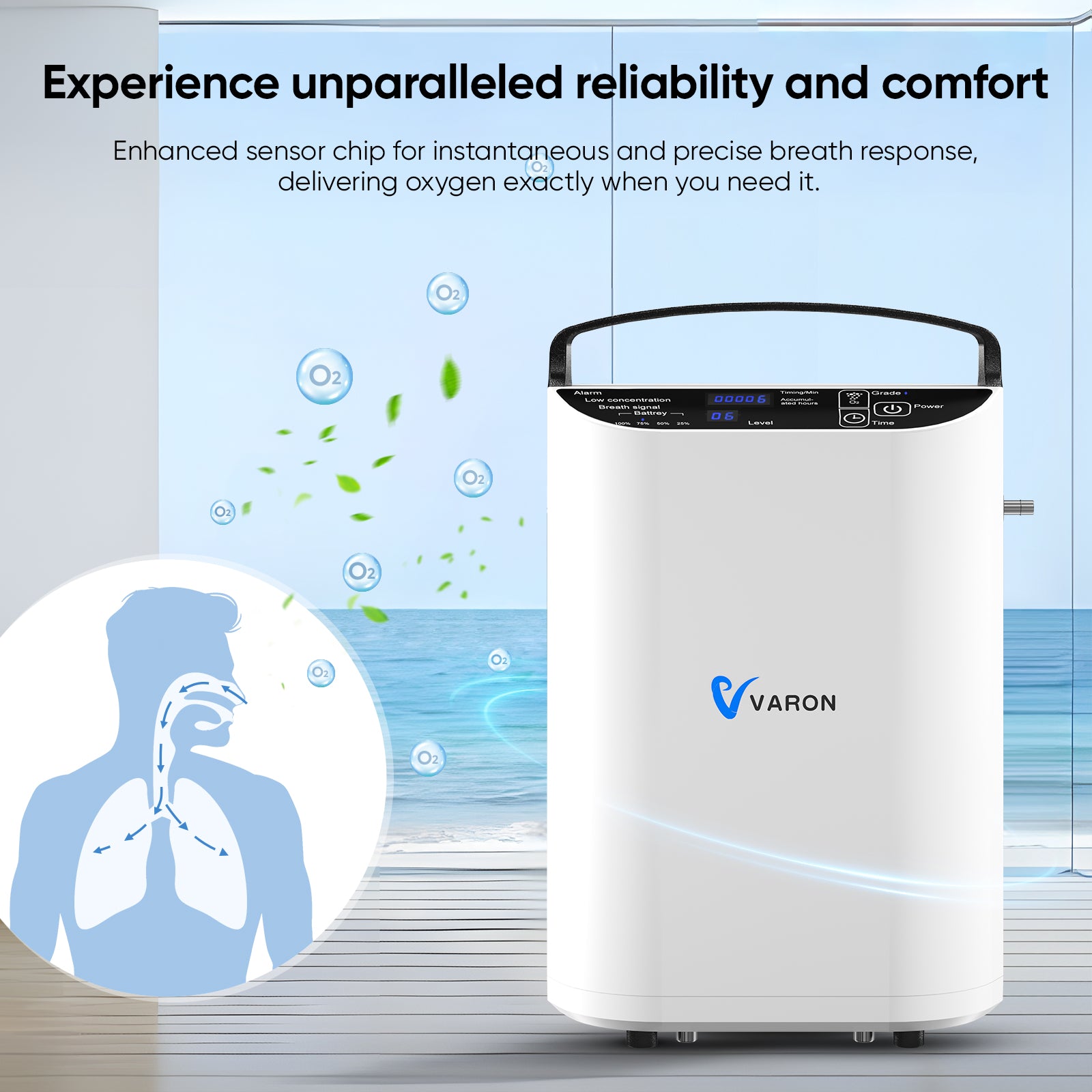 VARON Portable Oxygen Concentrator NT-01