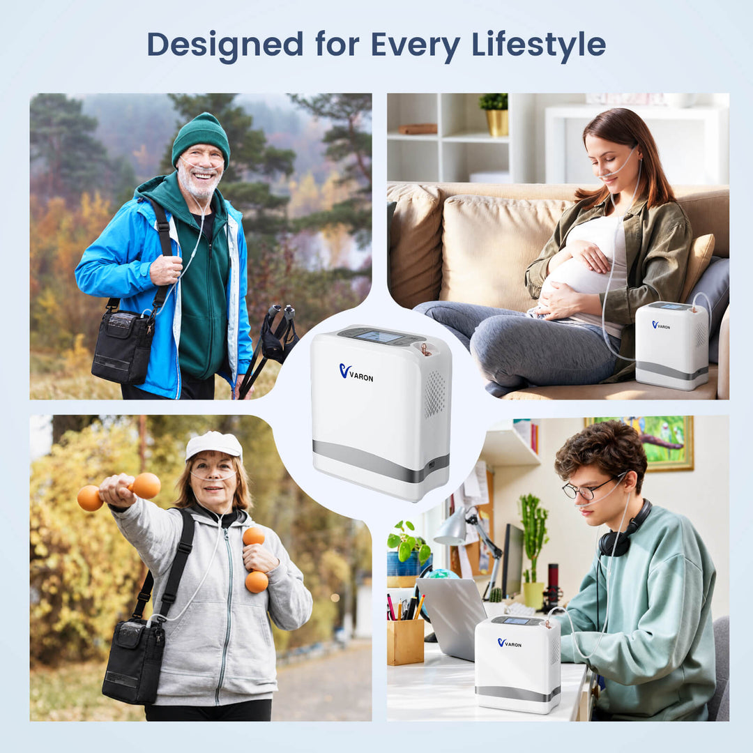 VARON Portable Oxygen Concentrator 1-7 L/min VP-8 Lite