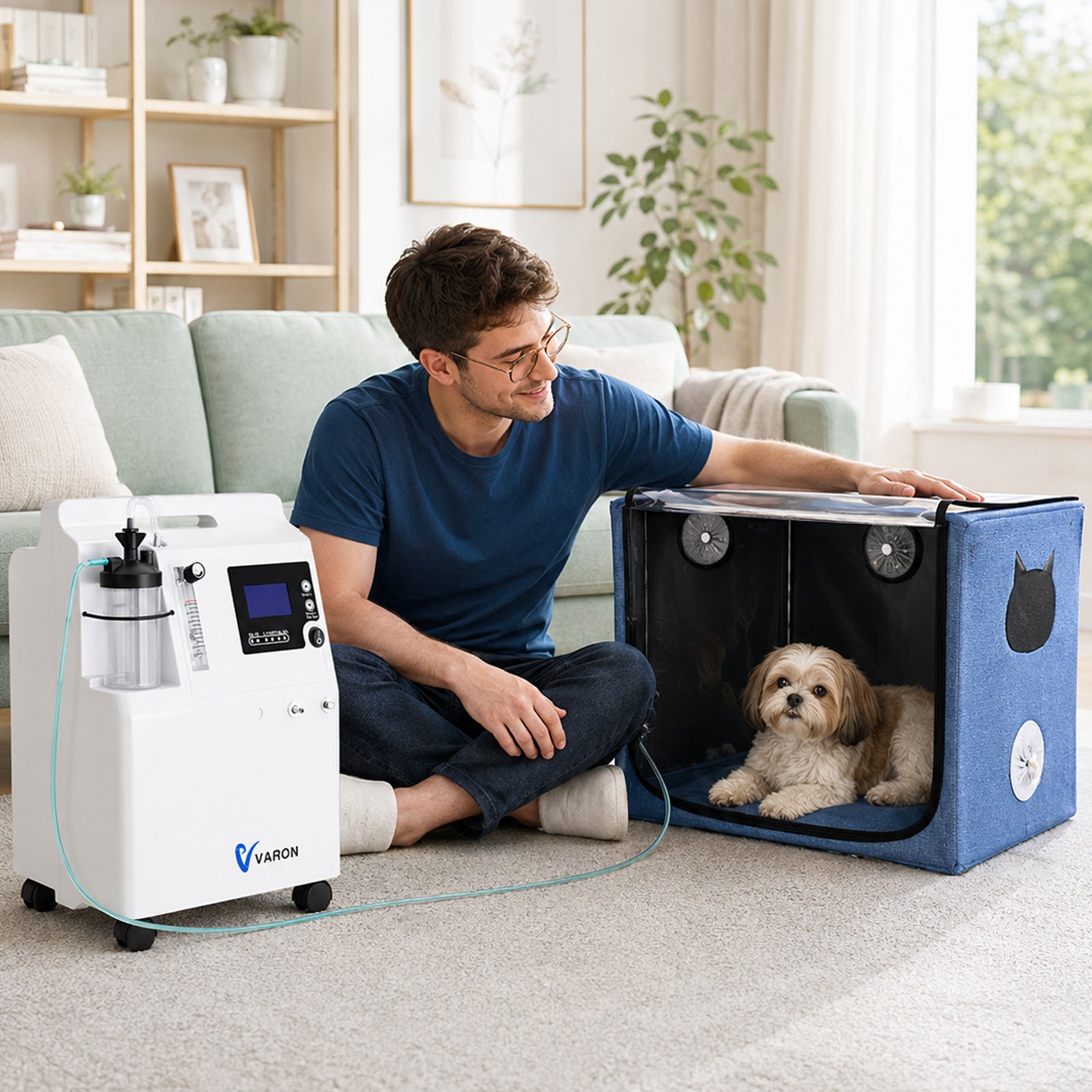Extended Oxygen Therapy Bundle for Small Pets with Continuous Oxygen Support