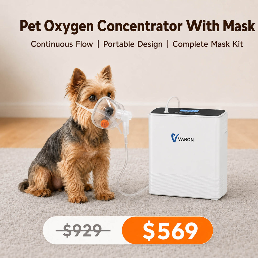 VARON Oxygen Concentrator NT-06 For Pets With Mask
