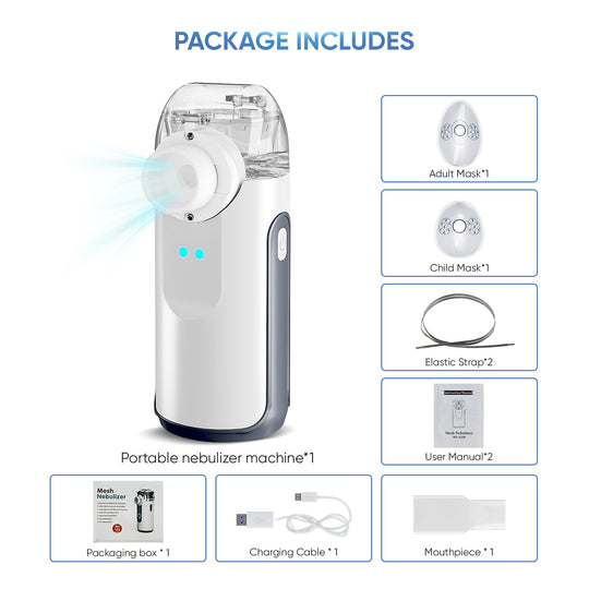 Compact Portable Nebulizer 132B With An Eco-friendly Lithium Battery