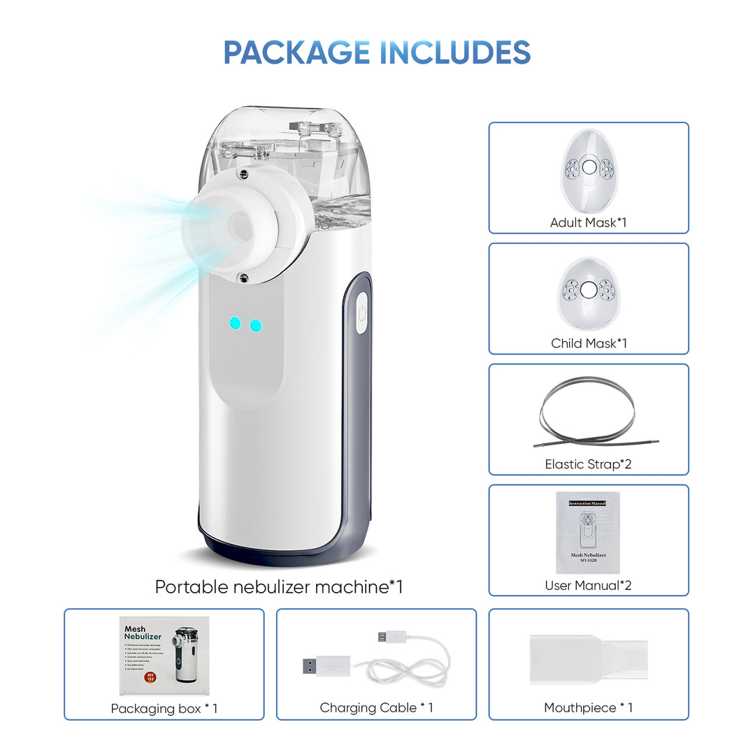 Free Shipping Bundle Compact Portable Nebulizers 135B + 132B