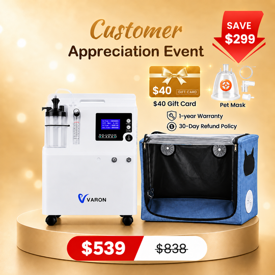 Extended Oxygen Therapy Bundle for Small Pets with Continuous Oxygen Support