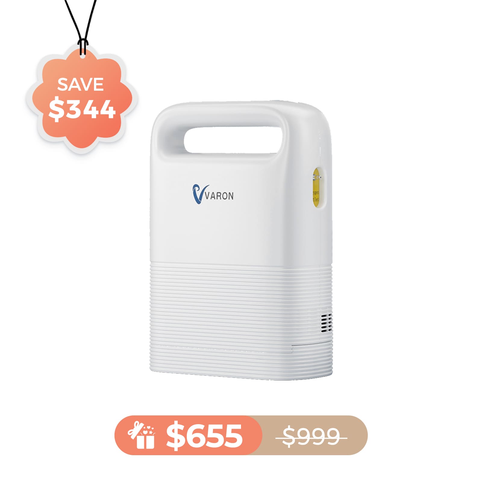 VARON 1-5L/min Pulse Flow Portable Oxygen Concentrator NT-02