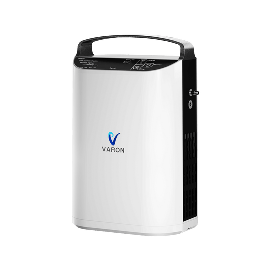 VARON 5L/min Pulse Flow Portable Oxygen Concentrator NT-01+One 8 Cell Battery