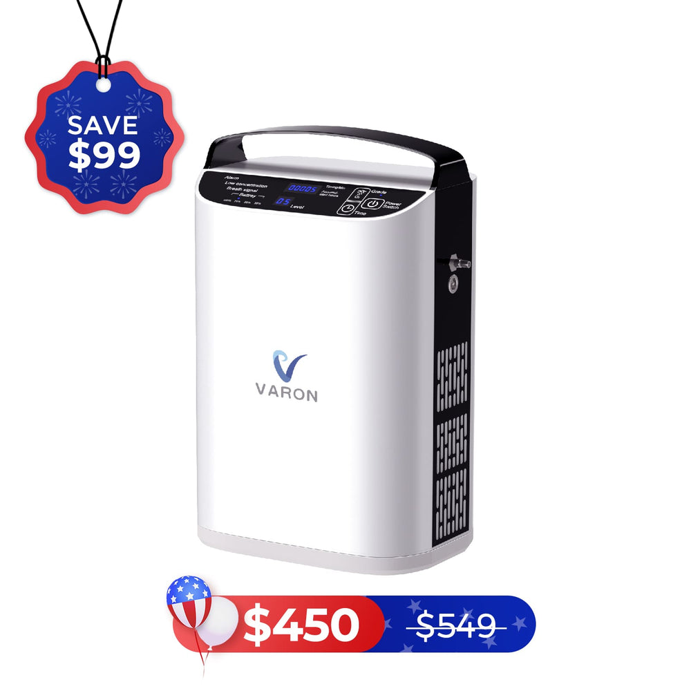 Portable Oxygen Machine For Travel Varon 5L/min Pulse Flow Portable Oxygen Concentrator NT-01