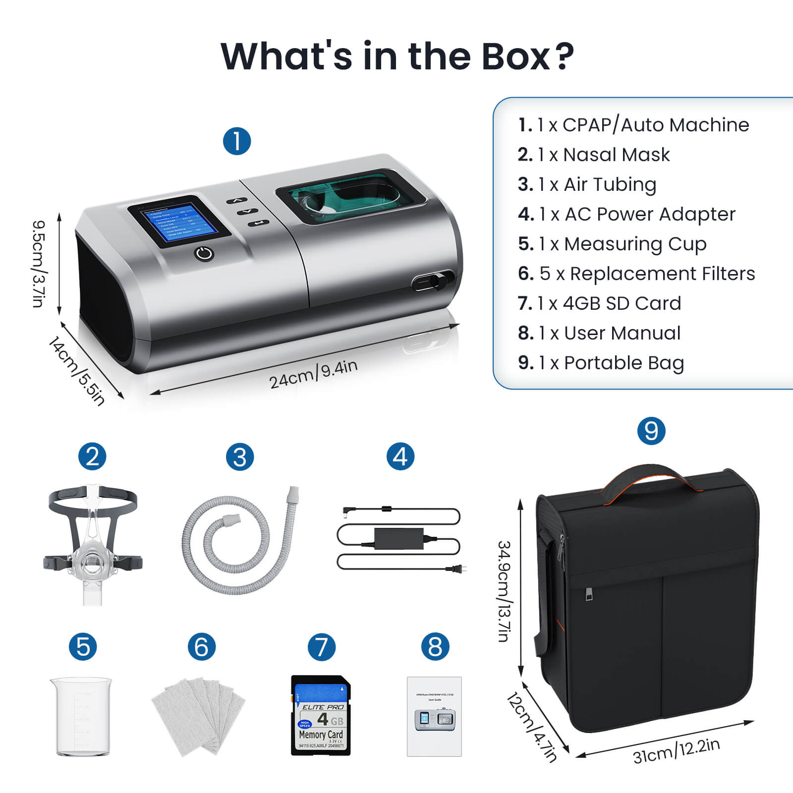 NEW ARRIVAL CPAP Machine DS-6 With Heated Humidifer