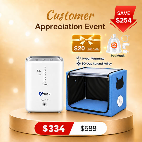 Extended Oxygen Therapy Bundle for Small Pets with Continuous Oxygen Support