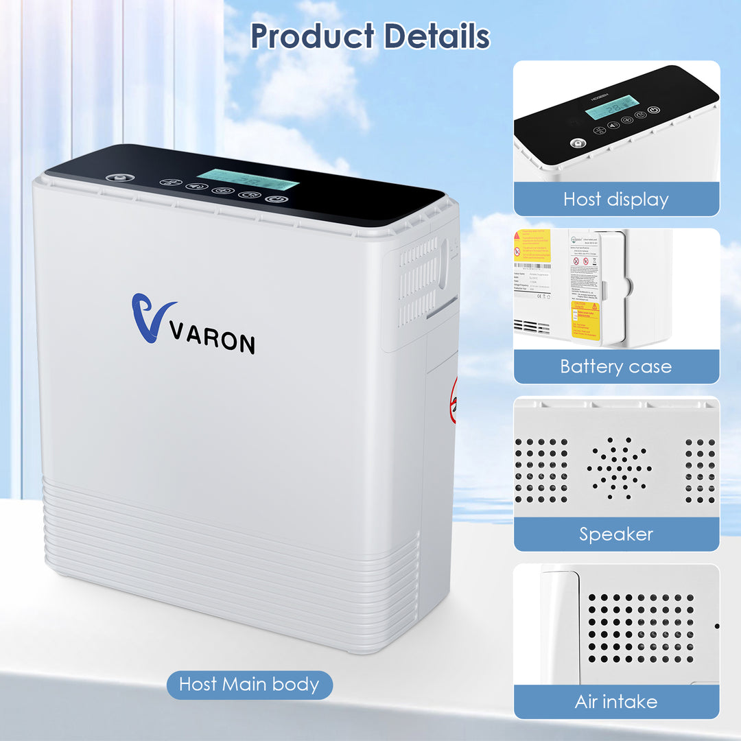 VARON Portable Oxygen Concentrator 1-6L/min NT-06