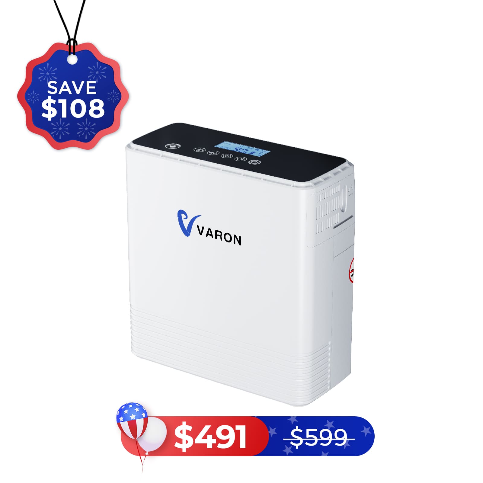 VARON Portable Oxygen Concentrator 1-6L/min NT-06