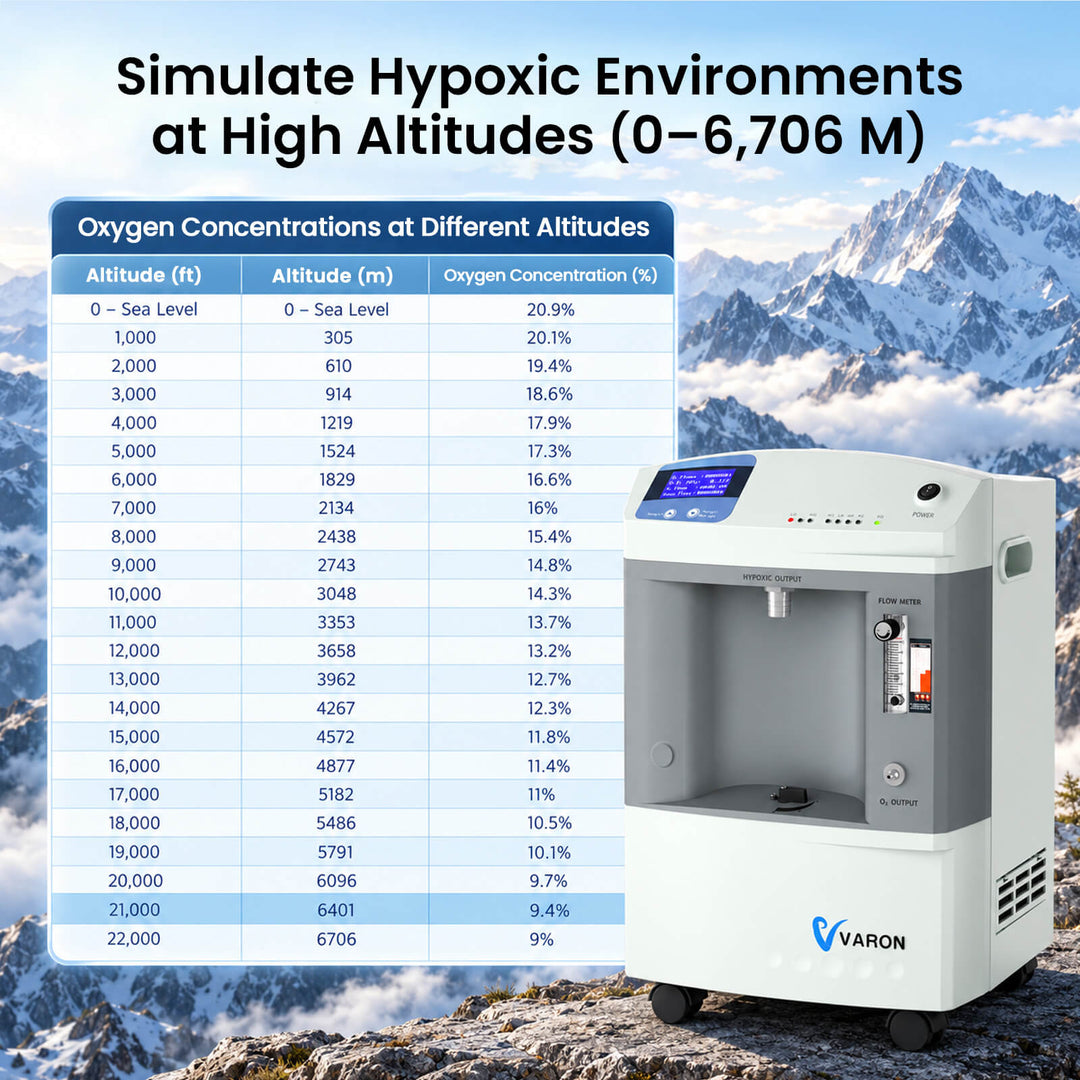 VARON Elevate 100 High-Flow Hypoxic Altitude Generator for Altitude Training