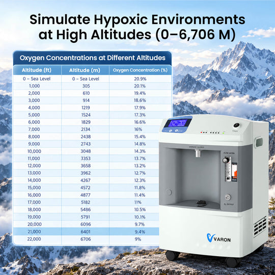VARON Elevate 100 High-Flow Hypoxic Altitude Generator for Altitude Training