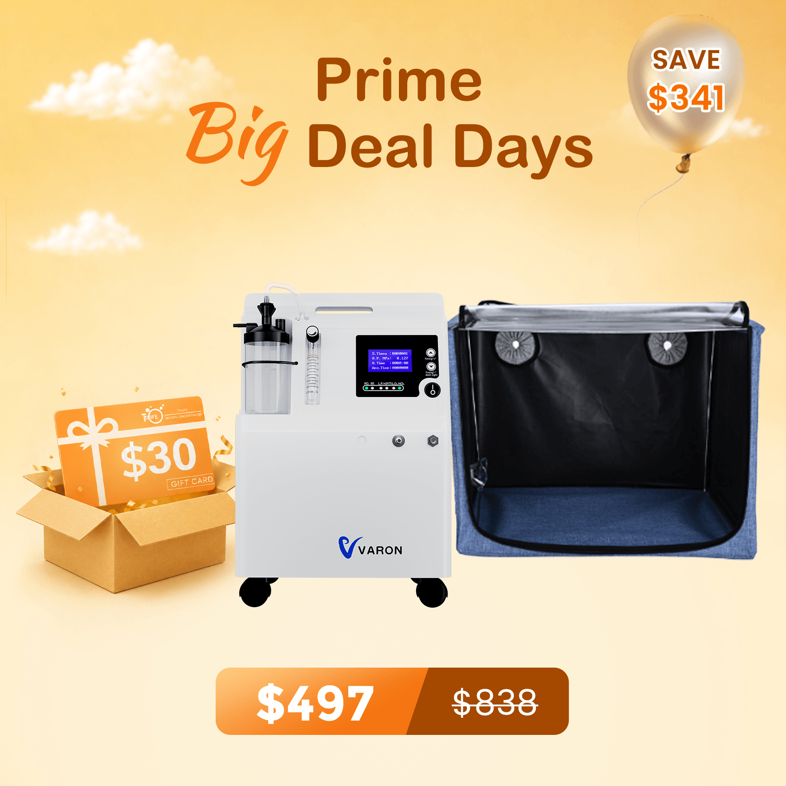 Extended Oxygen Therapy Bundle for Small Pets with Continuous Oxygen Support