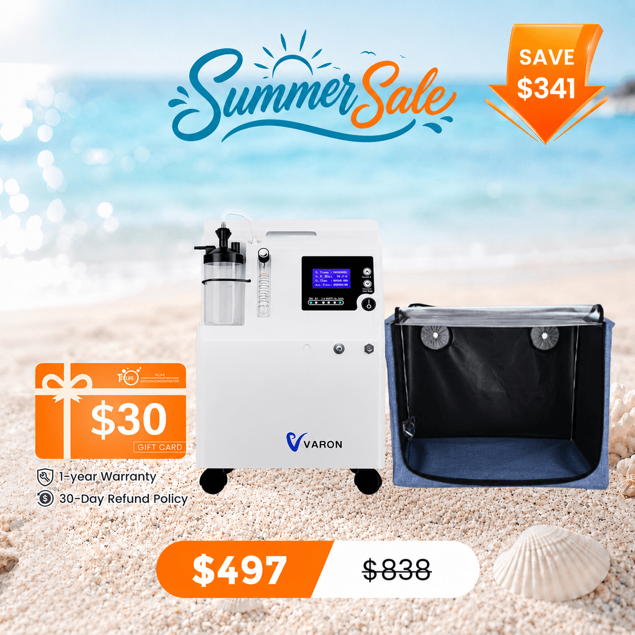 Extended Oxygen Therapy Bundle for Small Pets with Continuous Oxygen Support
