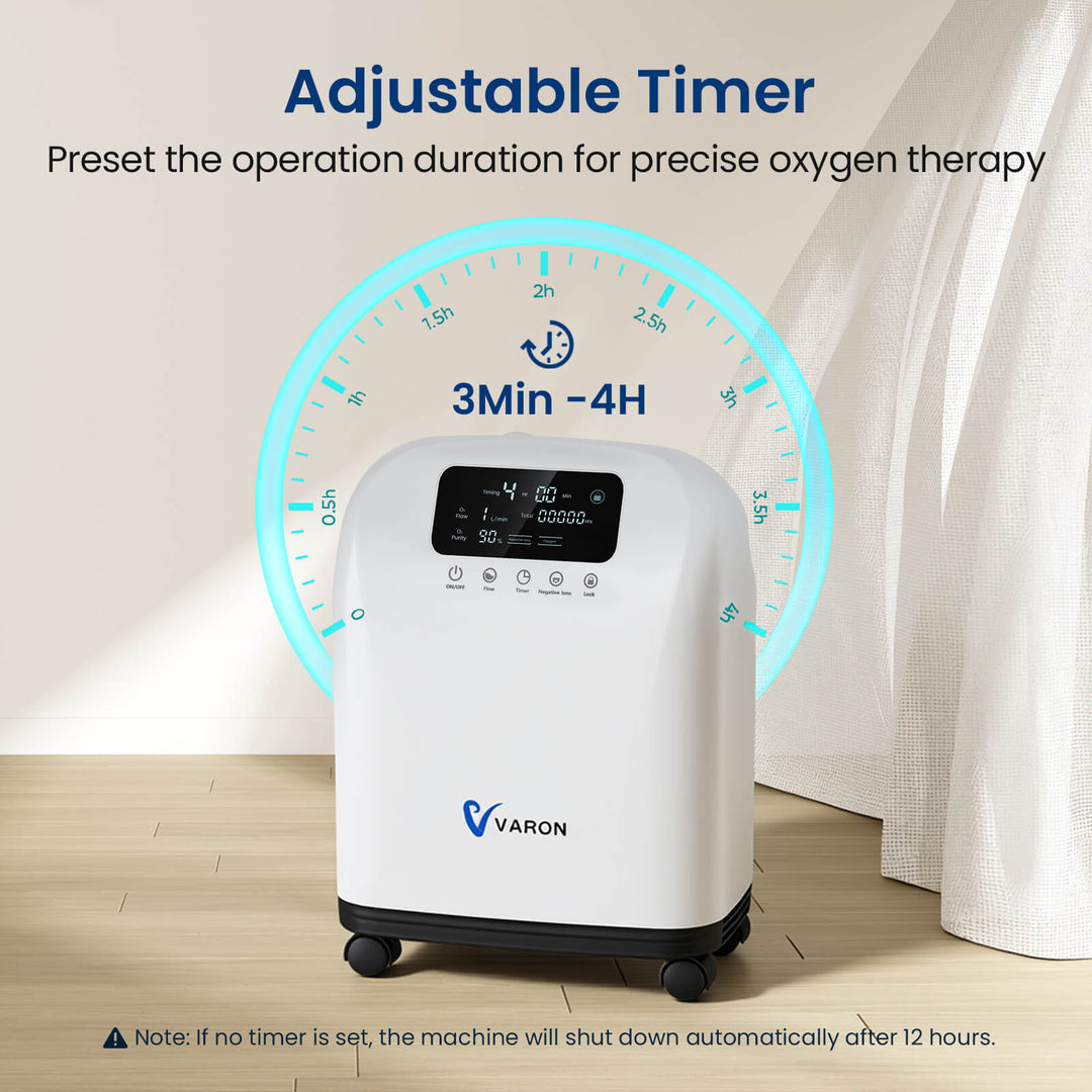VARON Home Oxygen Concentrator With The Wheels VH-4