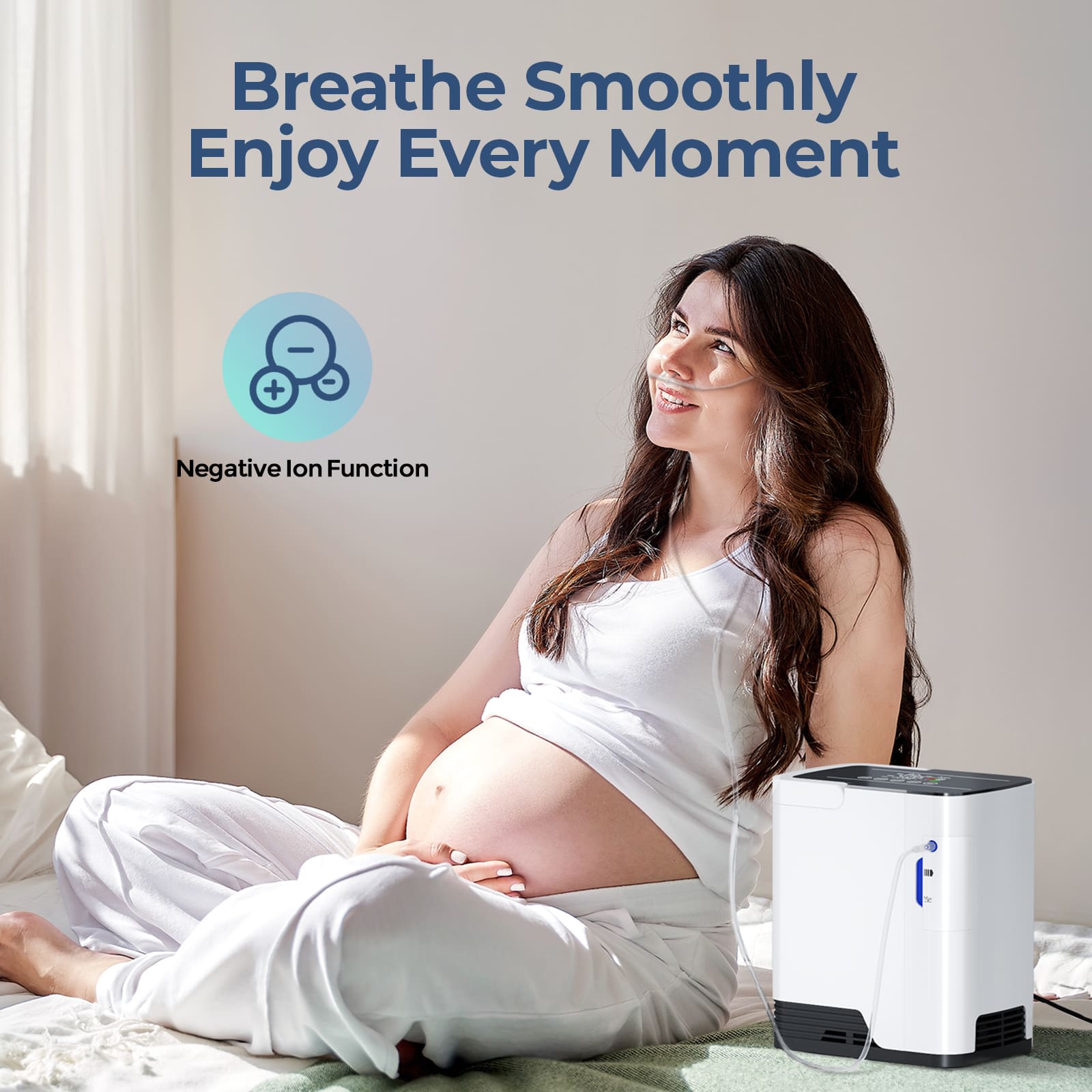 Low-Noise ZY-1J Home Oxygen Generator | 1–7L with Nebulization