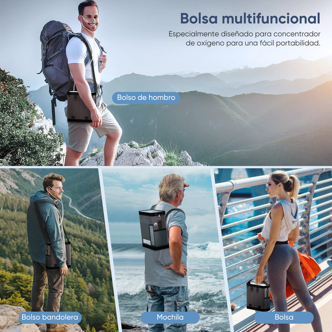 VARON Concentrador de Oxígeno Portátil 1-6L/min NT-06