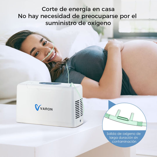 Concentrador Portátil de Oxígeno VARON 3 L/min NT-05