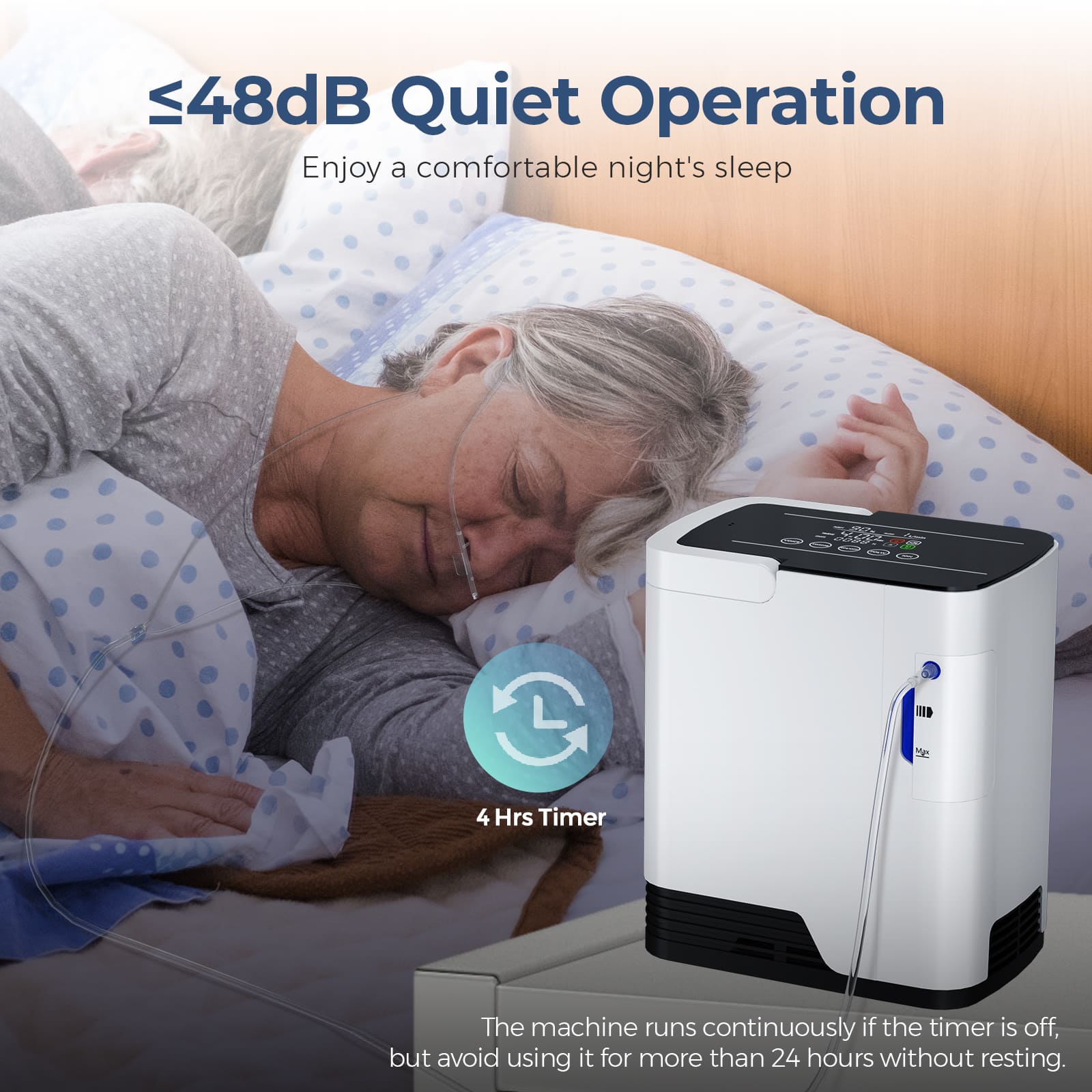 Low-Noise ZY-1J Home Oxygen Generator | 1–7L with Nebulization