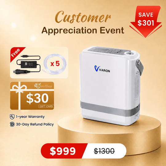 VARON Portable Oxygen Concentrator 1-8 L/min NT-08G