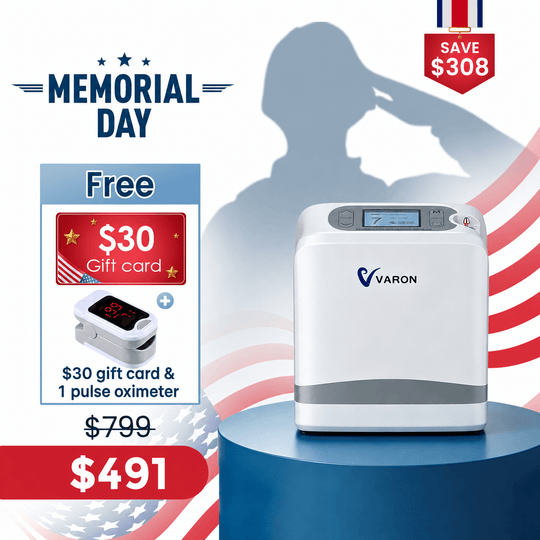 VARON Portable Oxygen Concentrator 1-7 L/min VP-8 Lite