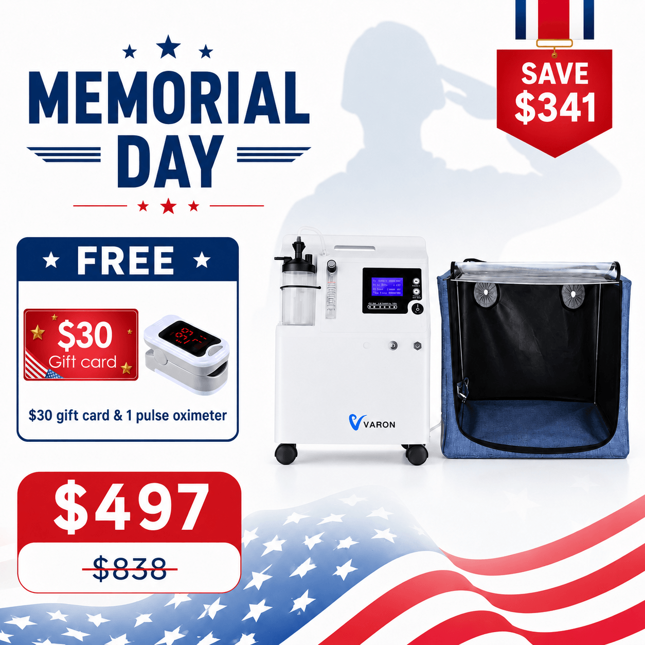 Extended Oxygen Therapy Bundle for Small Pets with Continuous Oxygen Support