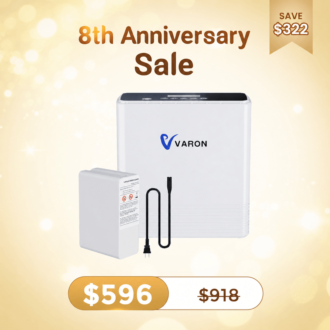 Varon NT-06 Portable Oxygen Concentrator | 1.6L Battery Bundle