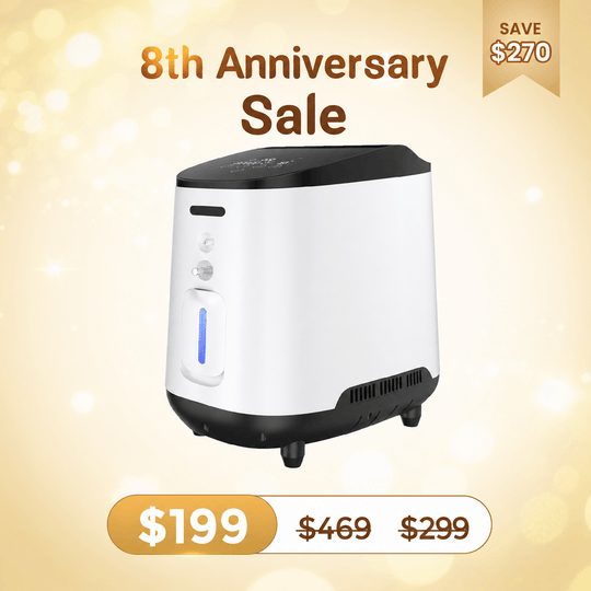 VARON 1-7L/min Adjustable Home Oxygen Concentrator 105W