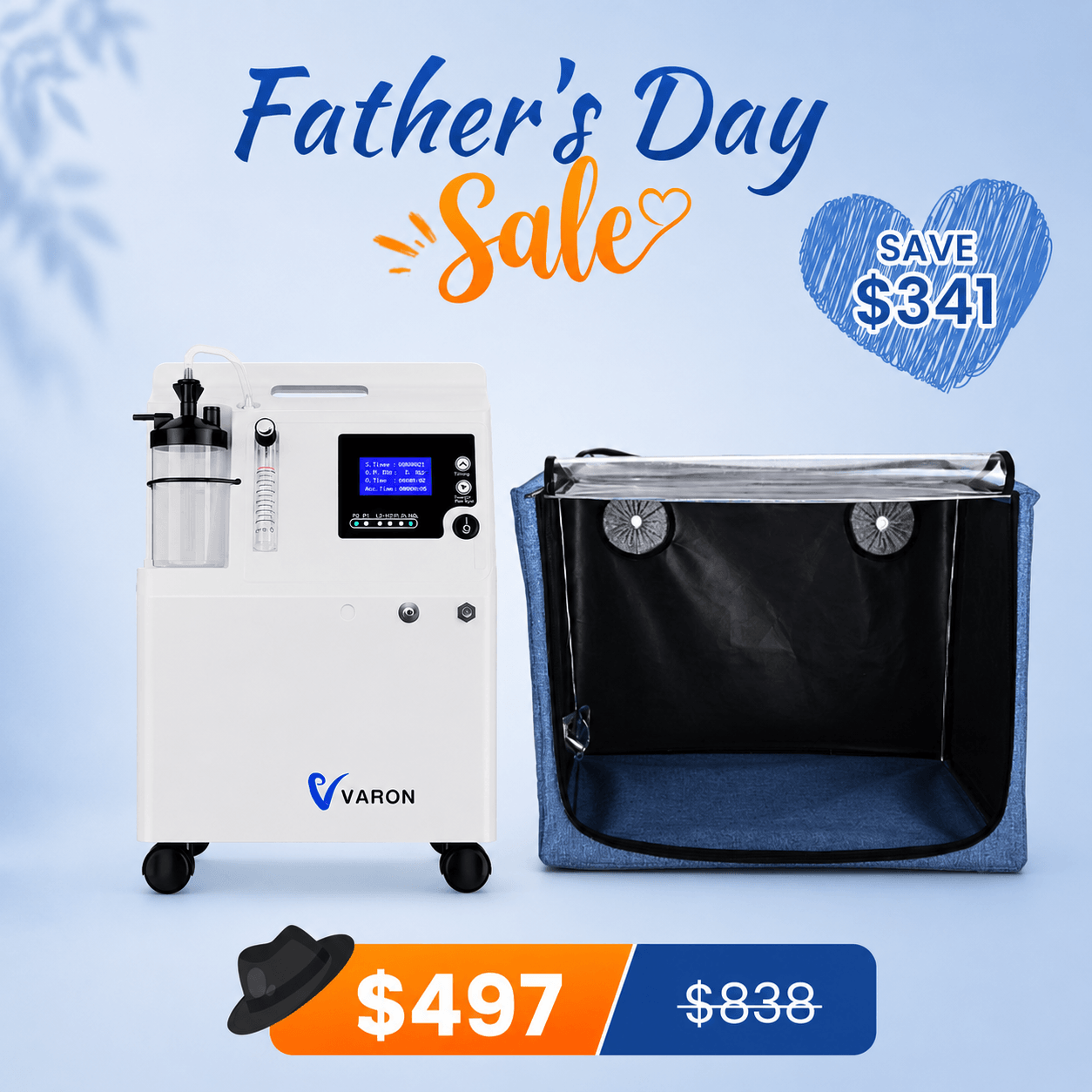 Extended Oxygen Therapy Bundle for Small Pets with Continuous Oxygen Support