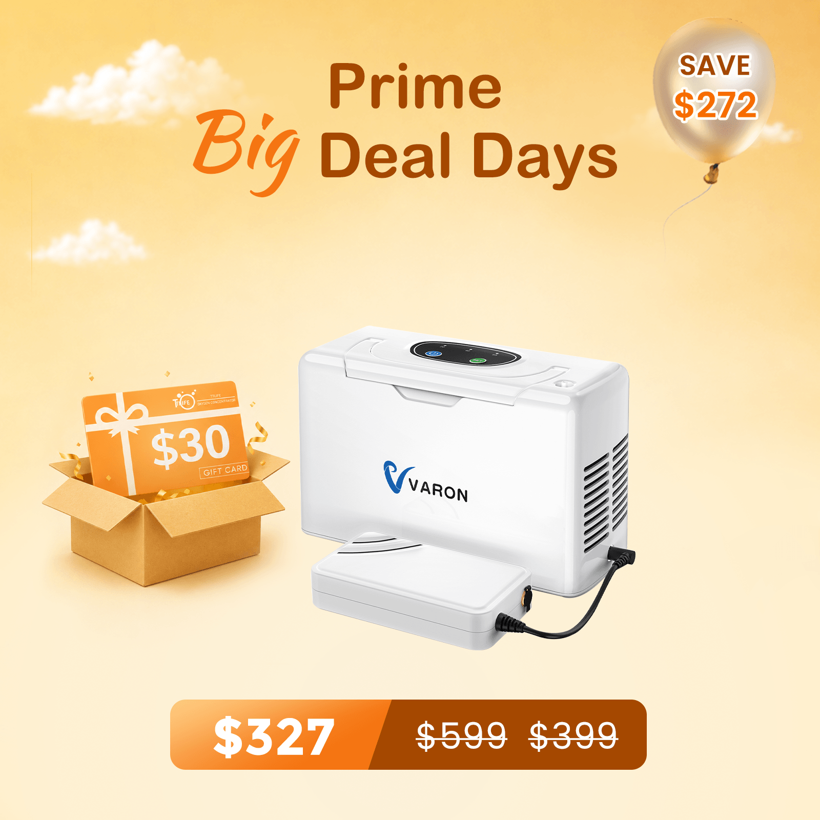 VARON Portable Oxygen Concentrator 3L/min NT-05