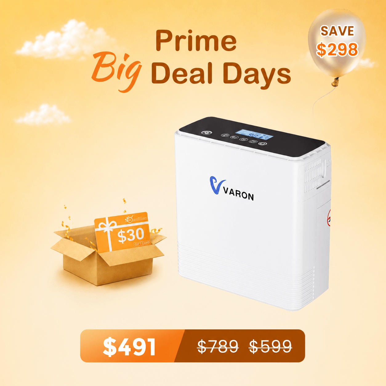 VARON Portable Oxygen Concentrator for Pets with 1–6L/min Continuous Flow, NT-06