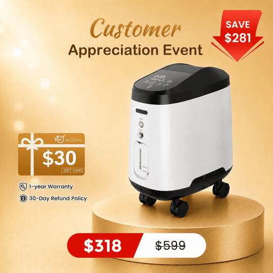 VARON Wheeled Pet Oxygen Concentrator 105W Pro