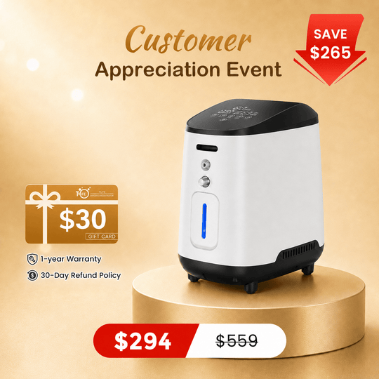 VARON Home Oxygen Concentrator 1-8L/min Adjustable 105W Pro