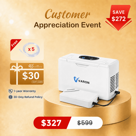 VARON Portable Oxygen Concentrator 3L/min NT-05