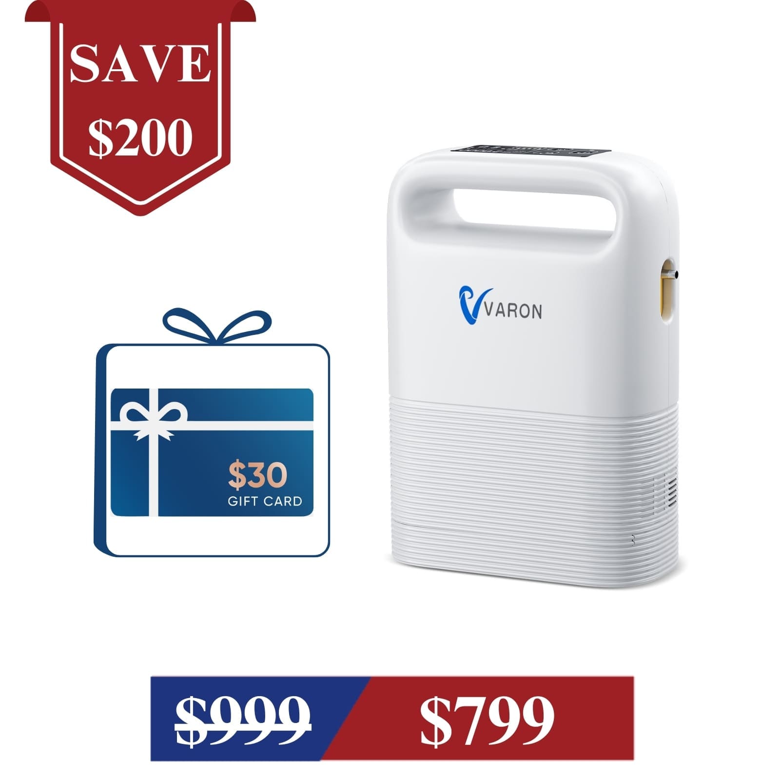 ✨ New Arrival ✨VARON 1-5L/min Pulse Flow Portable Oxygen Concentrator NT-02